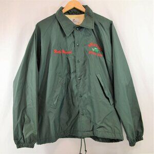 Rollsters Sports Bar Jacket Welland Ontario ON Uncle Howard Sewn Green Large Vtg
